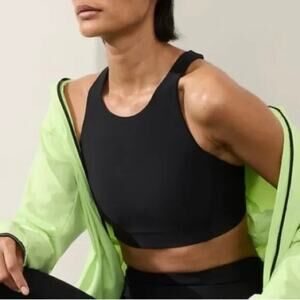 Athleta Flex Spacer Sports Bra A-C Black M